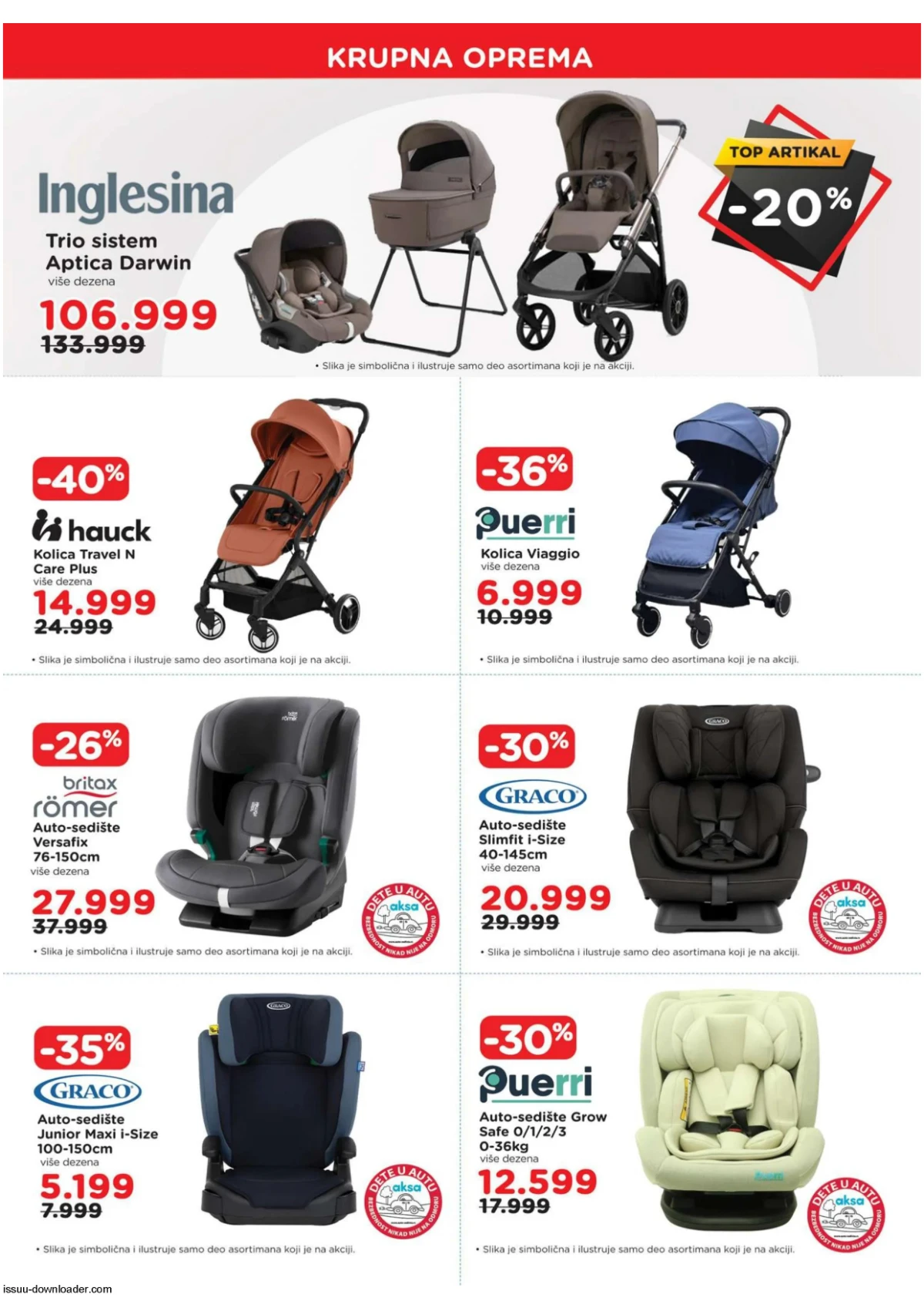 Aksa katalog akcija strana 3 – važi od 1.7. do 31.7.2026.