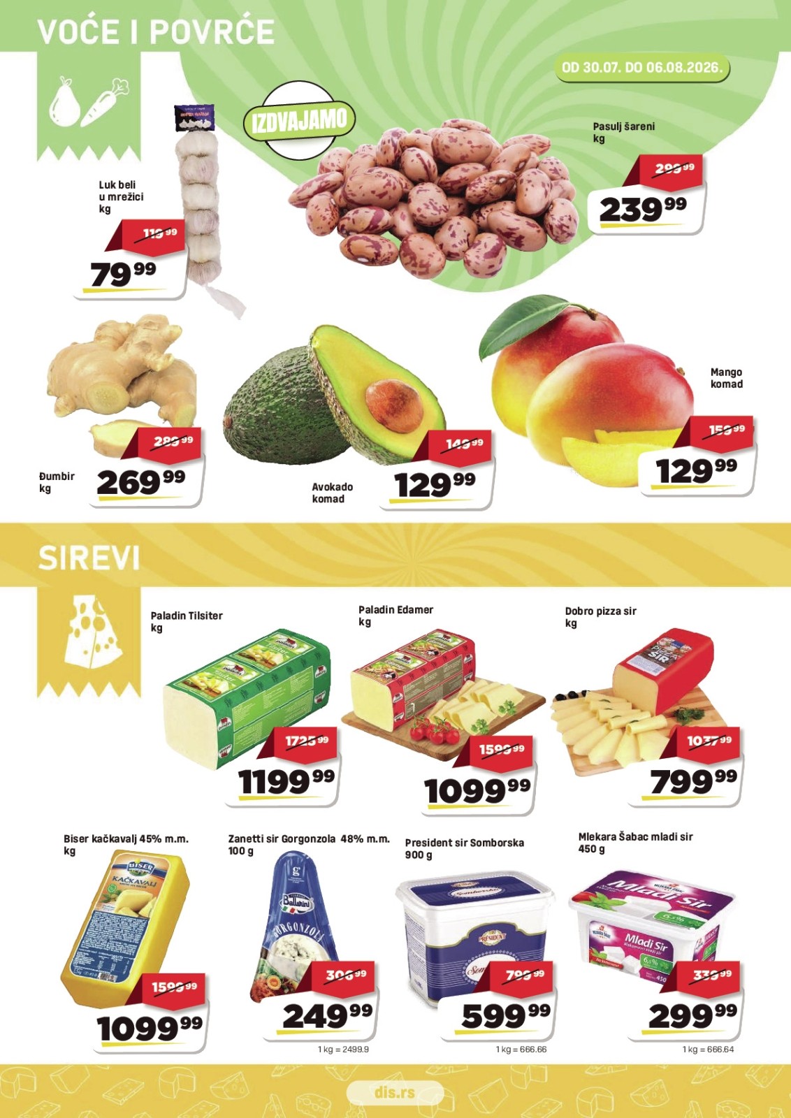 DIS katalog akcija strana 2 – važi od 30.7. do 12.8.2026.