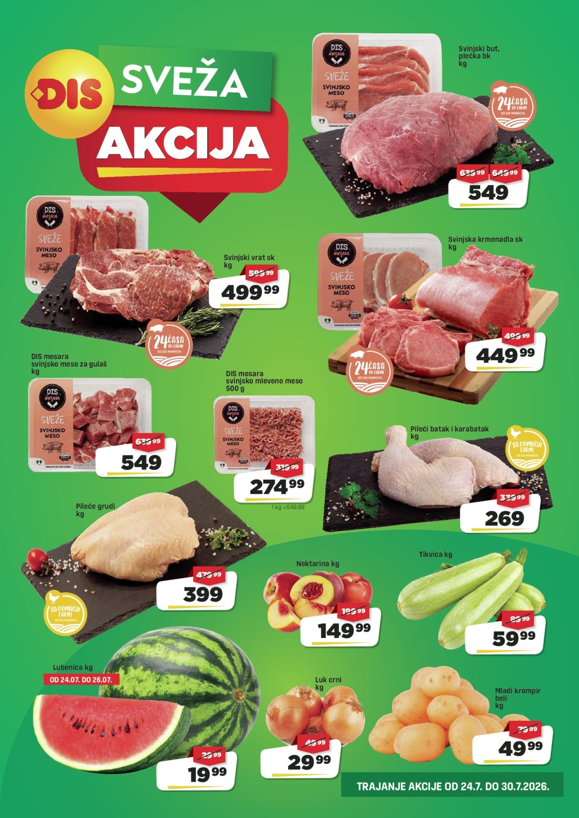 DIS katalog akcija strana 3 – važi od 24.7. do 30.7.2026.