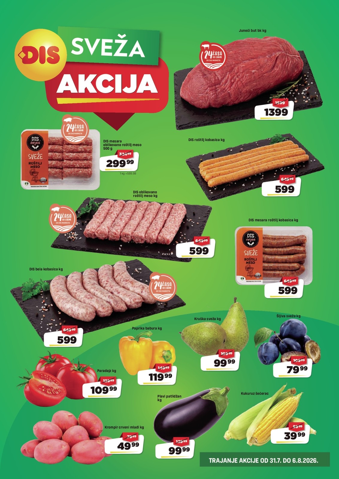 DIS katalog akcija strana 3 – važi od 31.7. do 6.8.2026.