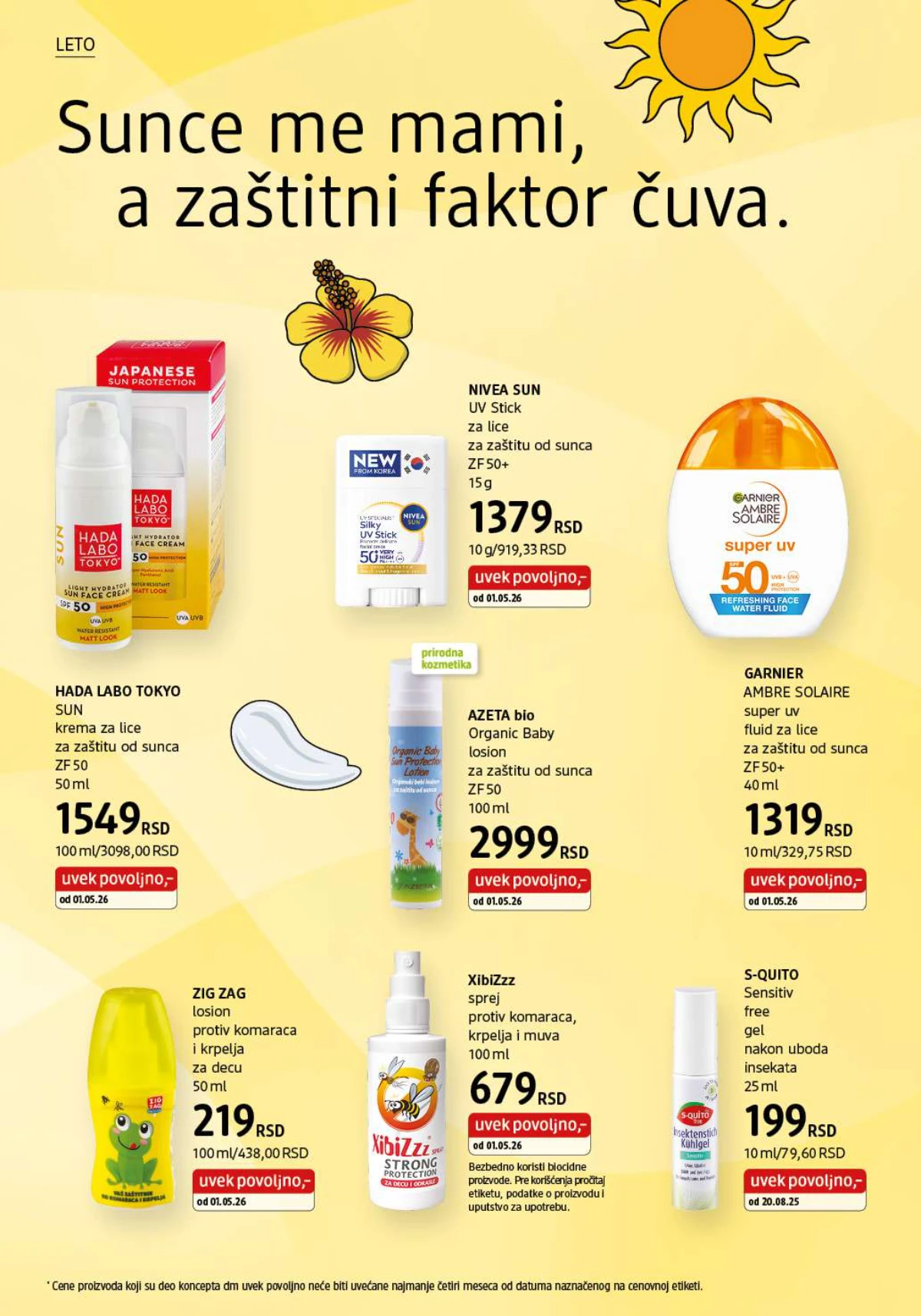 DM katalog akcija strana 4 – važi od 1.7. do 31.7.2026.