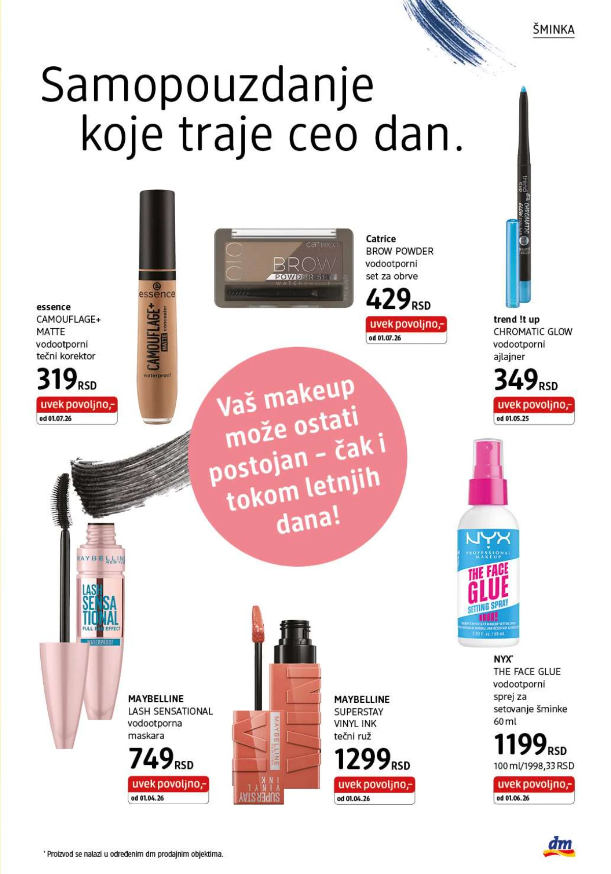 DM katalog akcija strana 7 – važi od 1.7. do 31.7.2026.
