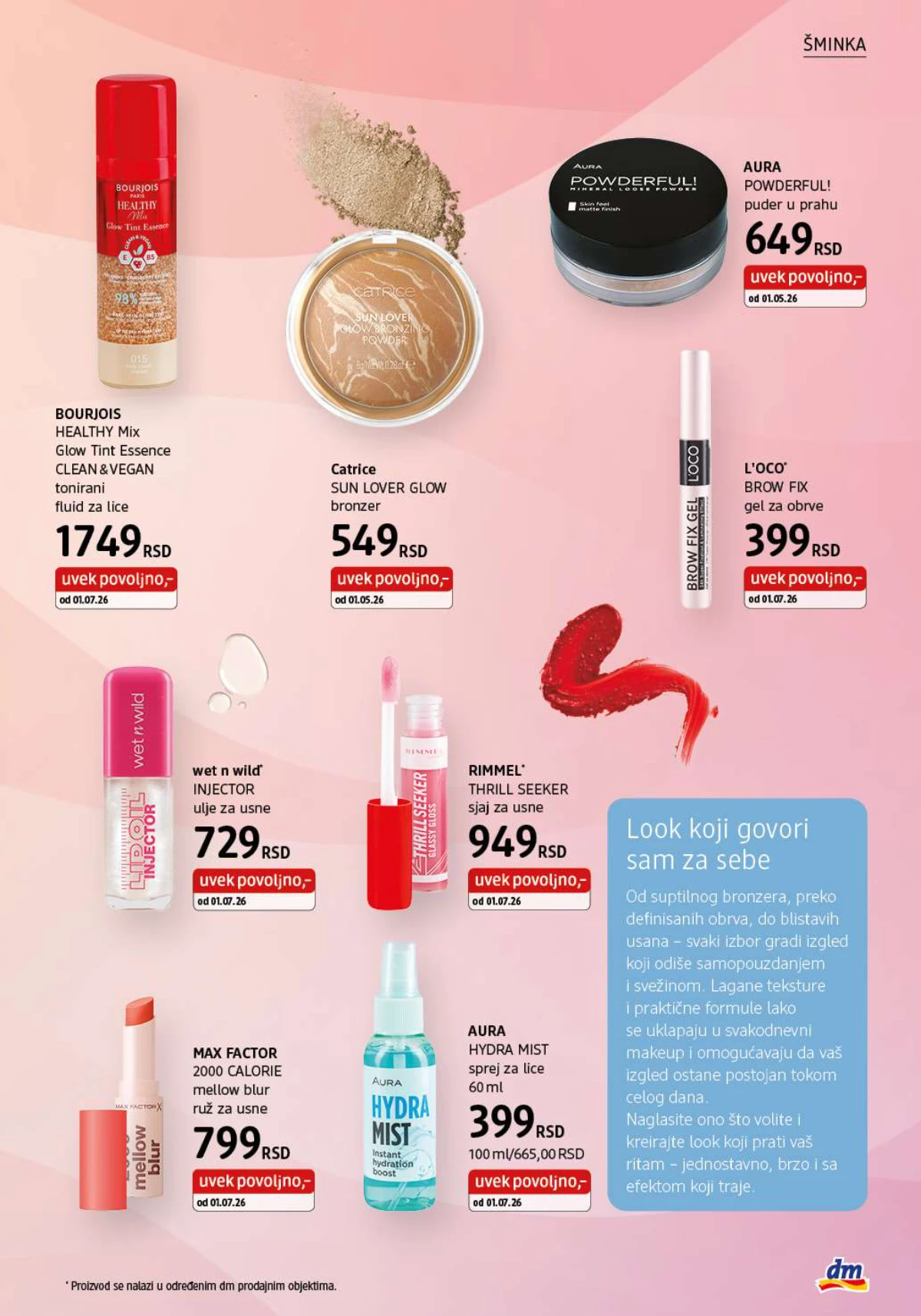 DM katalog akcija strana 9 – važi od 1.7. do 31.7.2026.