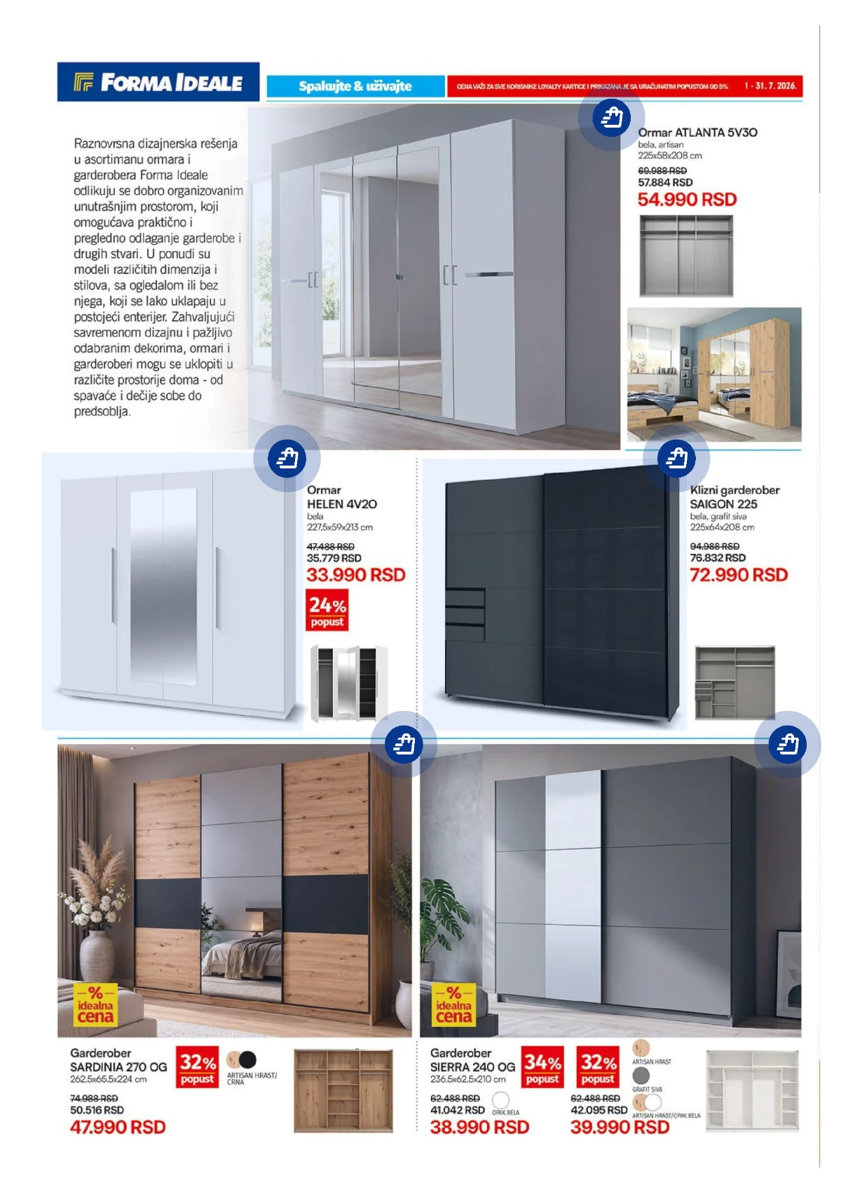 Forma Ideale katalog akcija strana 2 – važi od 1.7. do 31.7.2026.