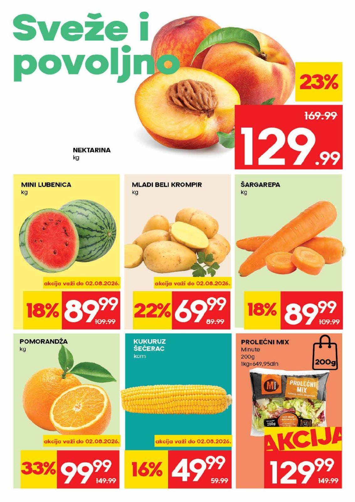 Idea katalog akcija strana 2 – važi od 30.7. do 5.8.2026.