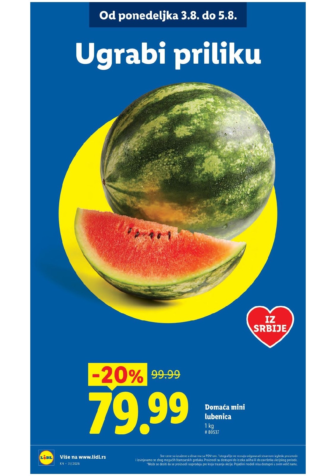 Lidl katalog akcija strana 12 – važi od 30.7. do 5.8.2026.