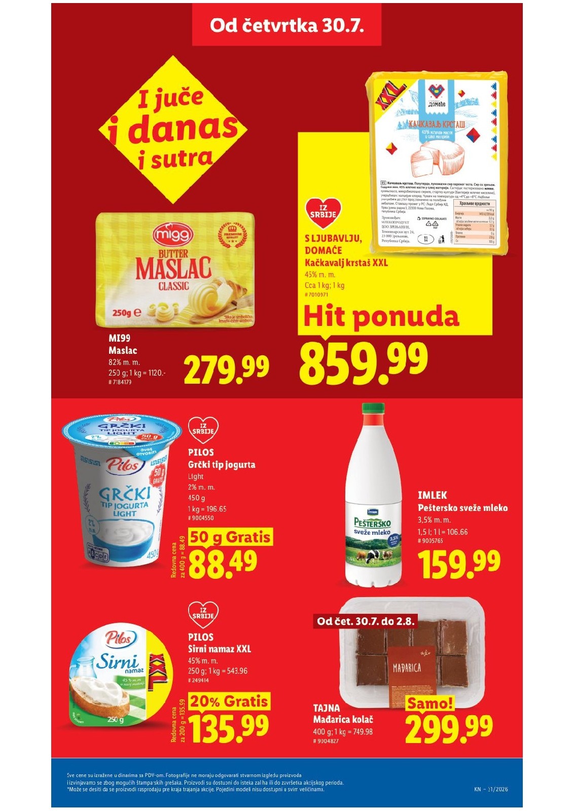 Lidl katalog akcija strana 25 – važi od 30.7. do 5.8.2026.