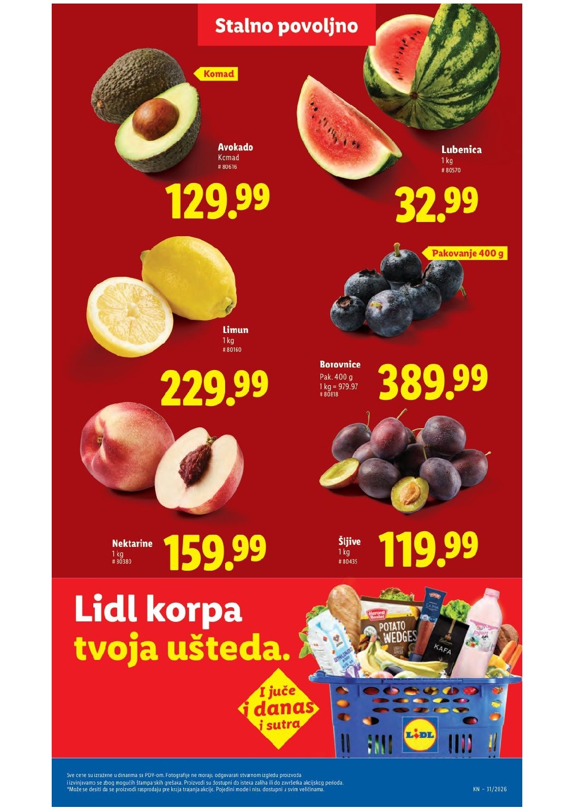 Lidl katalog akcija strana 43 – važi od 30.7. do 5.8.2026.