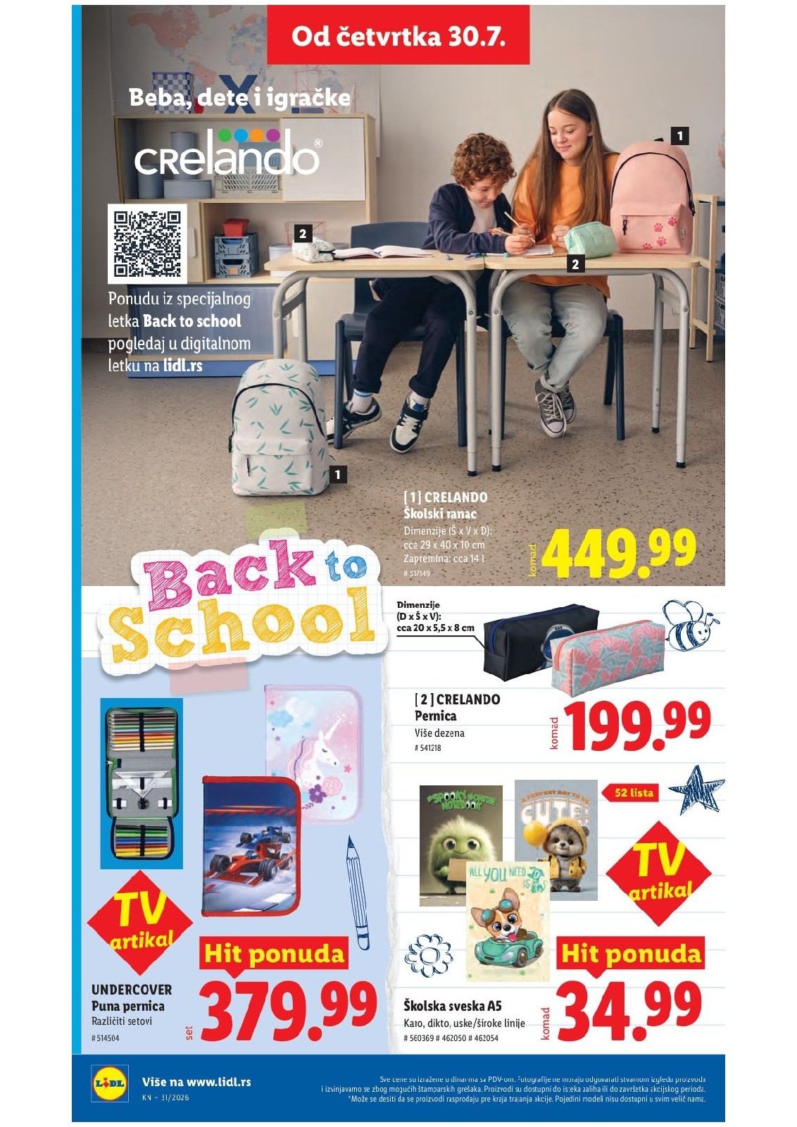 Lidl katalog akcija strana 75 – važi od 30.7. do 5.8.2026.