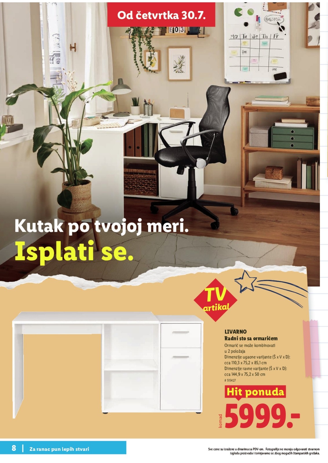 Lidl katalog akcija strana 8 – važi od 30.7. do 30.8.2026.