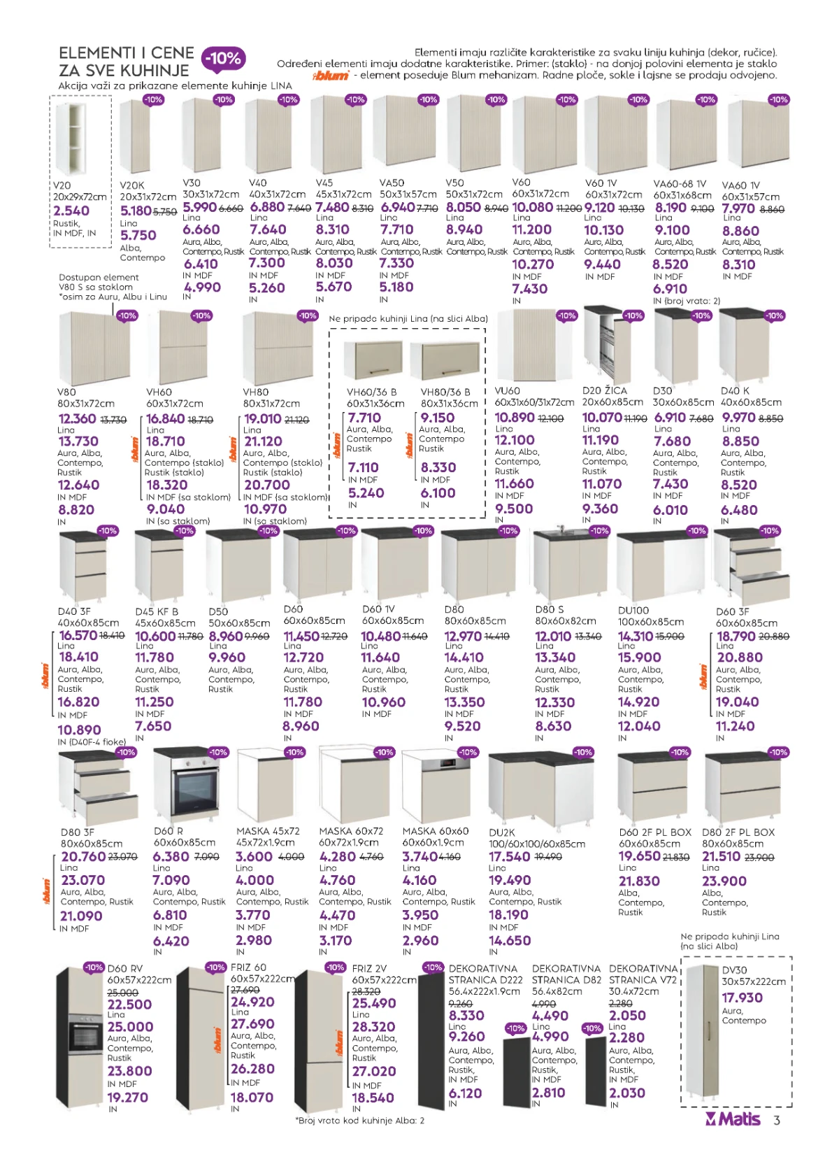 Matis katalog akcija strana 3 – važi od 1.7. do 31.7.2026.