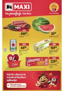 Maxi katalog akcija strana 1 – važi od 30.7. do 5.8.2026.
