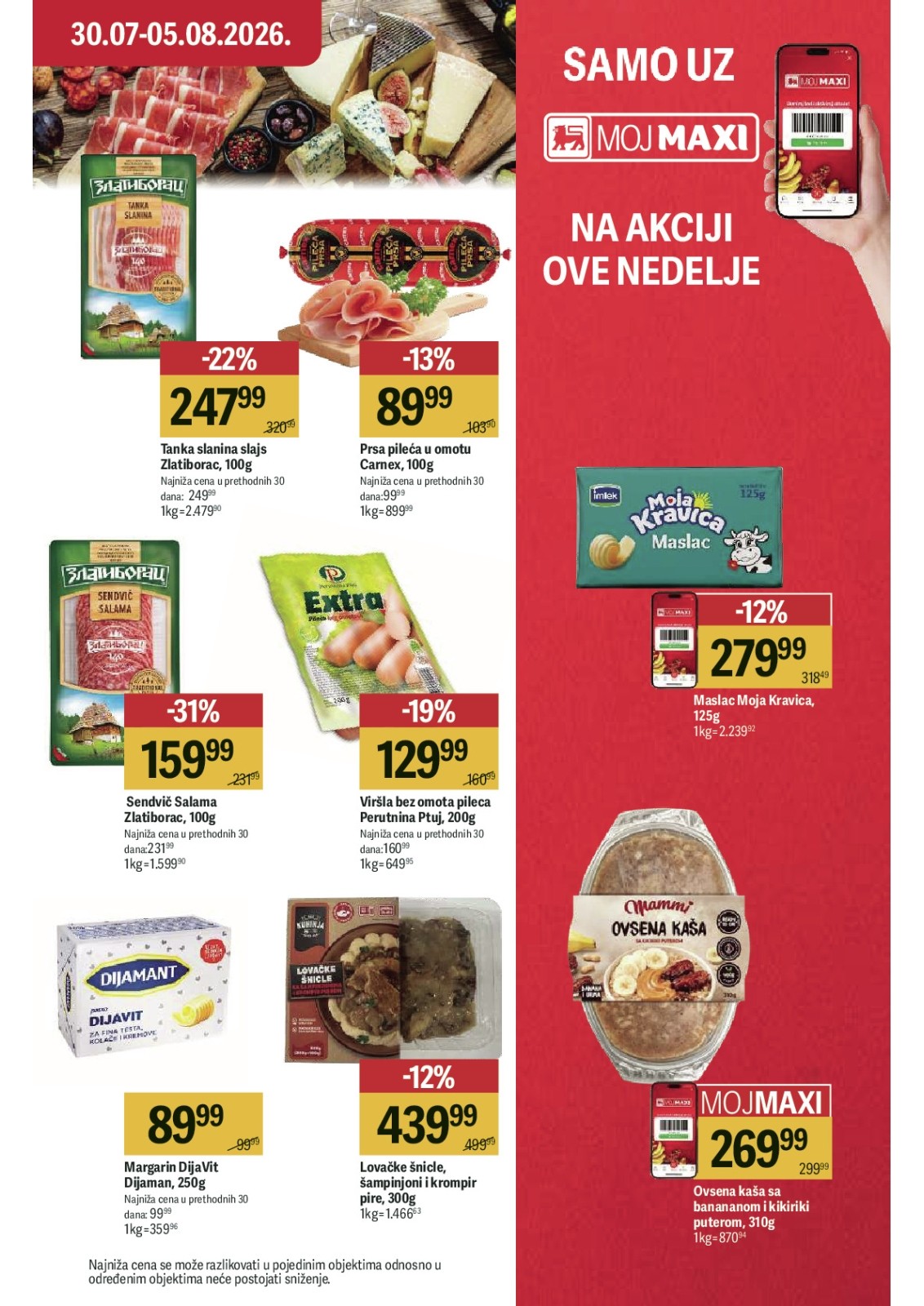 Maxi katalog akcija strana 13 – važi od 30.7. do 5.8.2026.