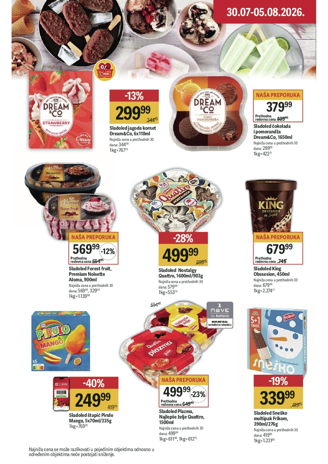 Maxi katalog akcija strana 14 – važi od 30.7. do 5.8.2026.