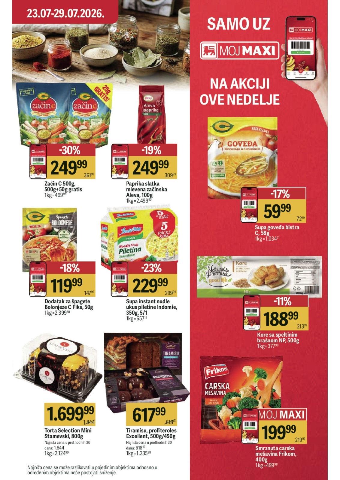 Maxi katalog akcija strana 15 – važi od 23.7. do 29.7.2026.