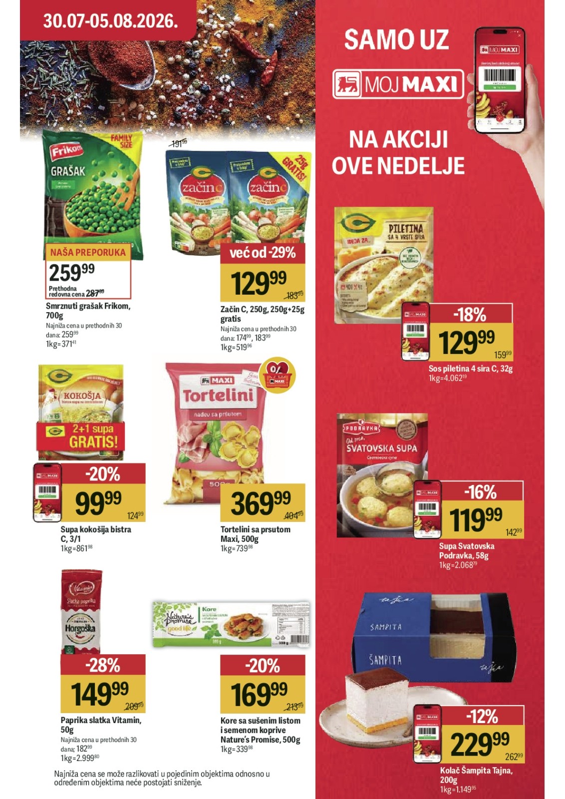 Maxi katalog akcija strana 15 – važi od 30.7. do 5.8.2026.