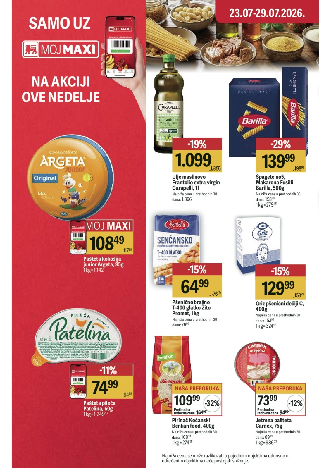 Maxi katalog akcija strana 16 – važi od 23.7. do 29.7.2026.