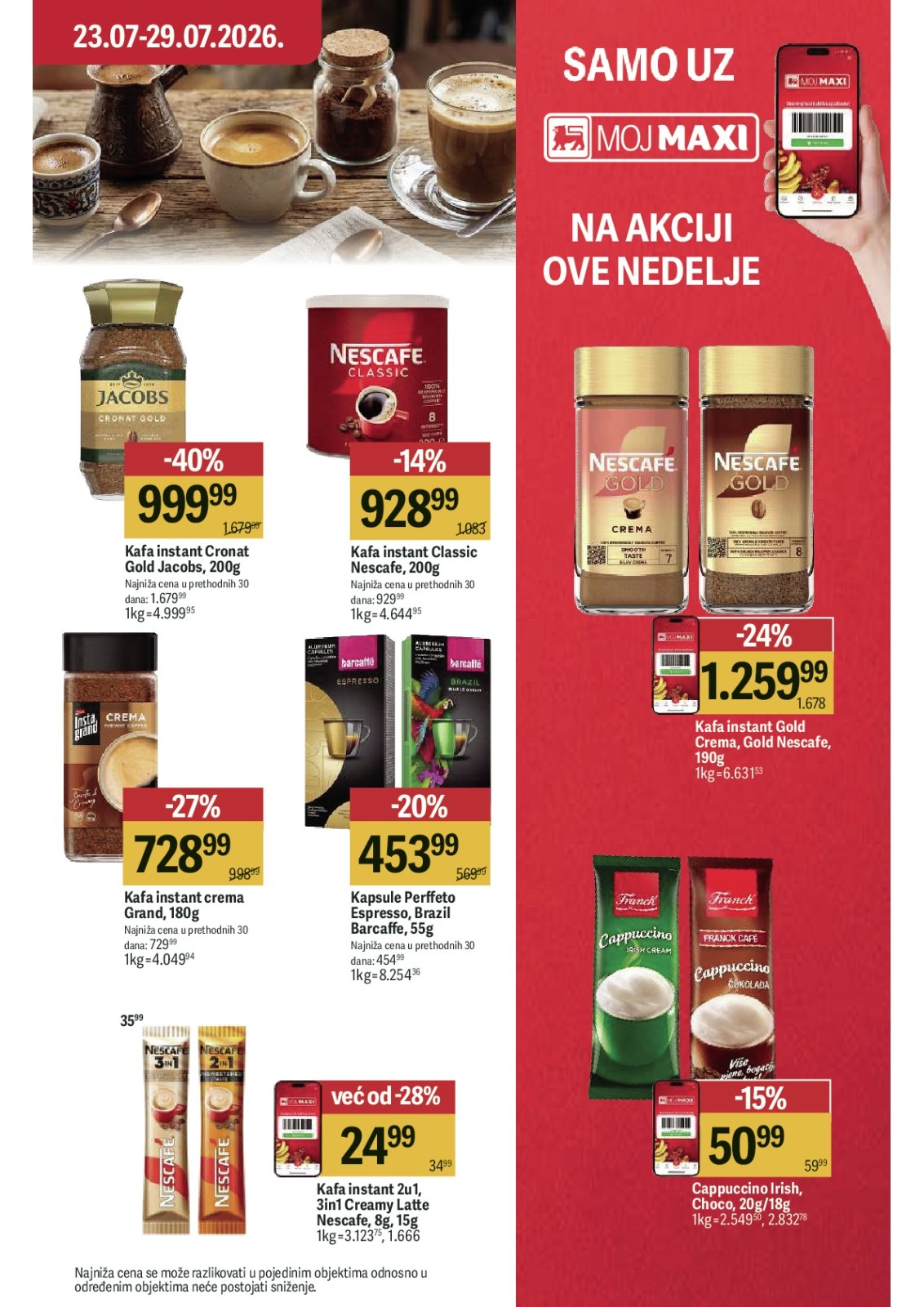 Maxi katalog akcija strana 19 – važi od 23.7. do 29.7.2026.