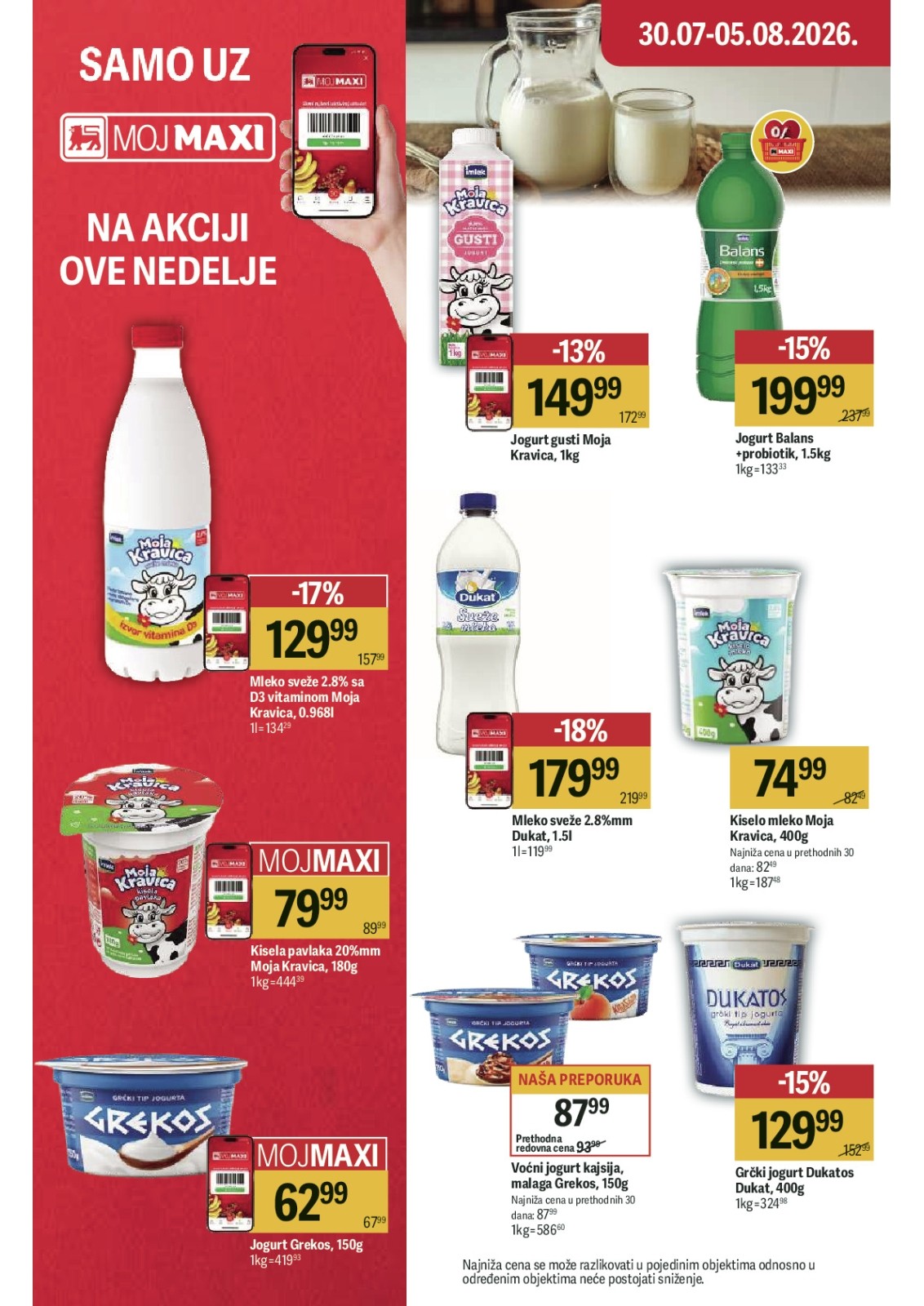 Maxi katalog akcija strana 20 – važi od 30.7. do 5.8.2026.