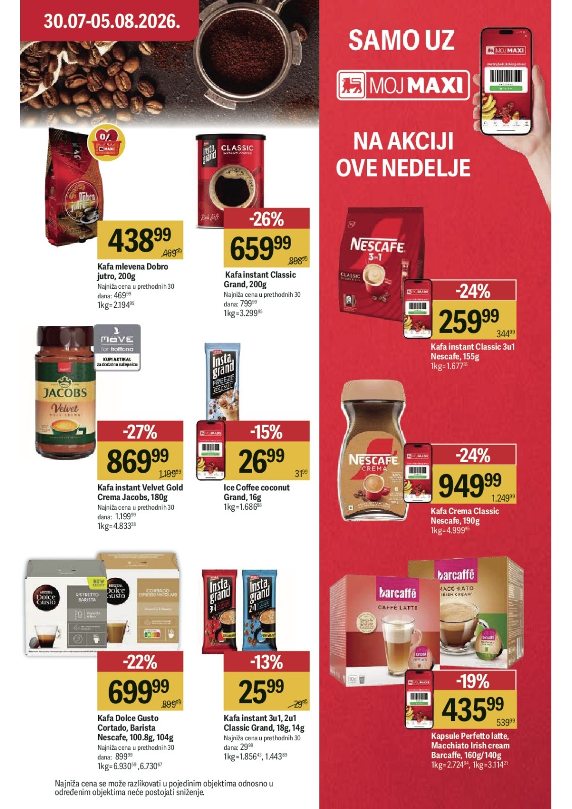 Maxi katalog akcija strana 21 – važi od 30.7. do 5.8.2026.