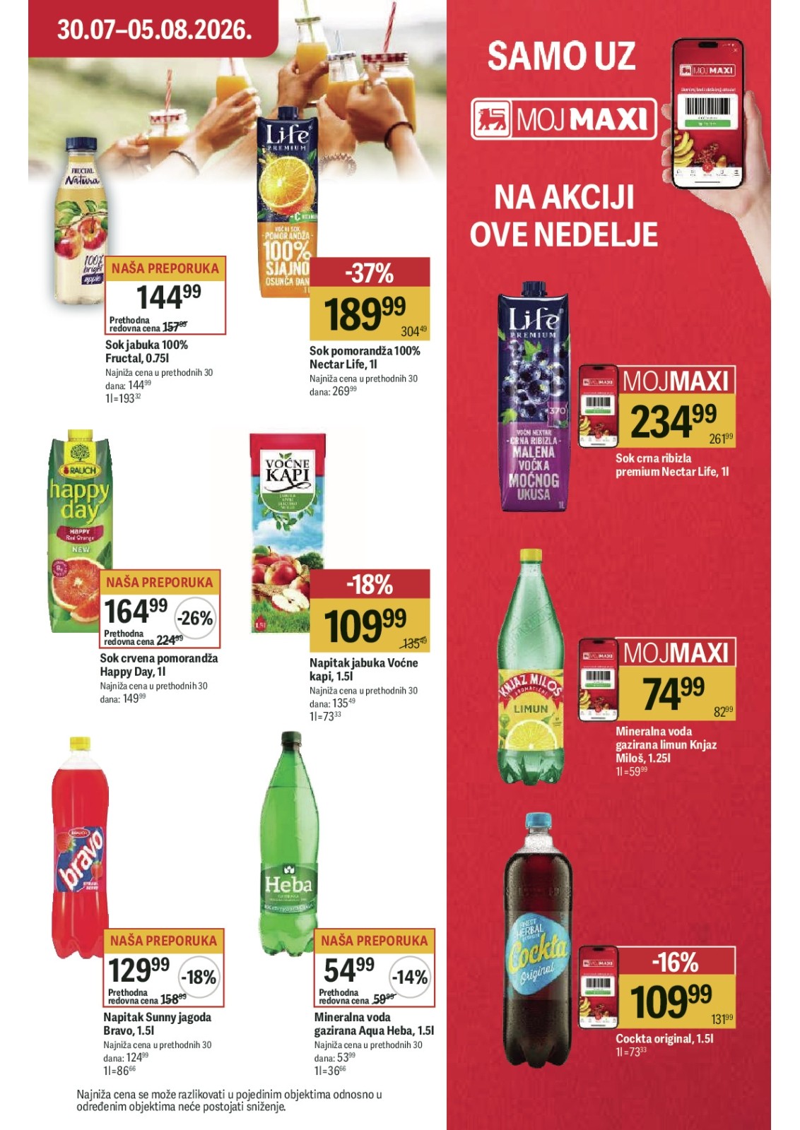 Maxi katalog akcija strana 27 – važi od 30.7. do 5.8.2026.