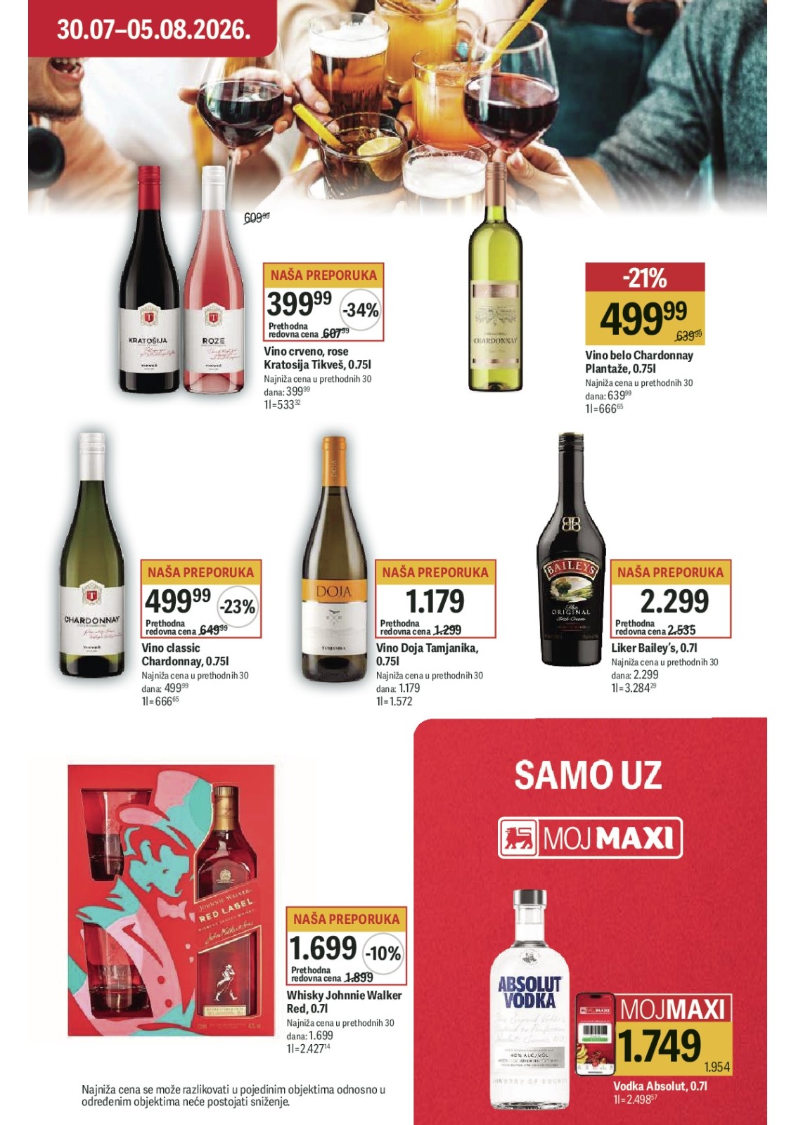 Maxi katalog akcija strana 29 – važi od 30.7. do 5.8.2026.