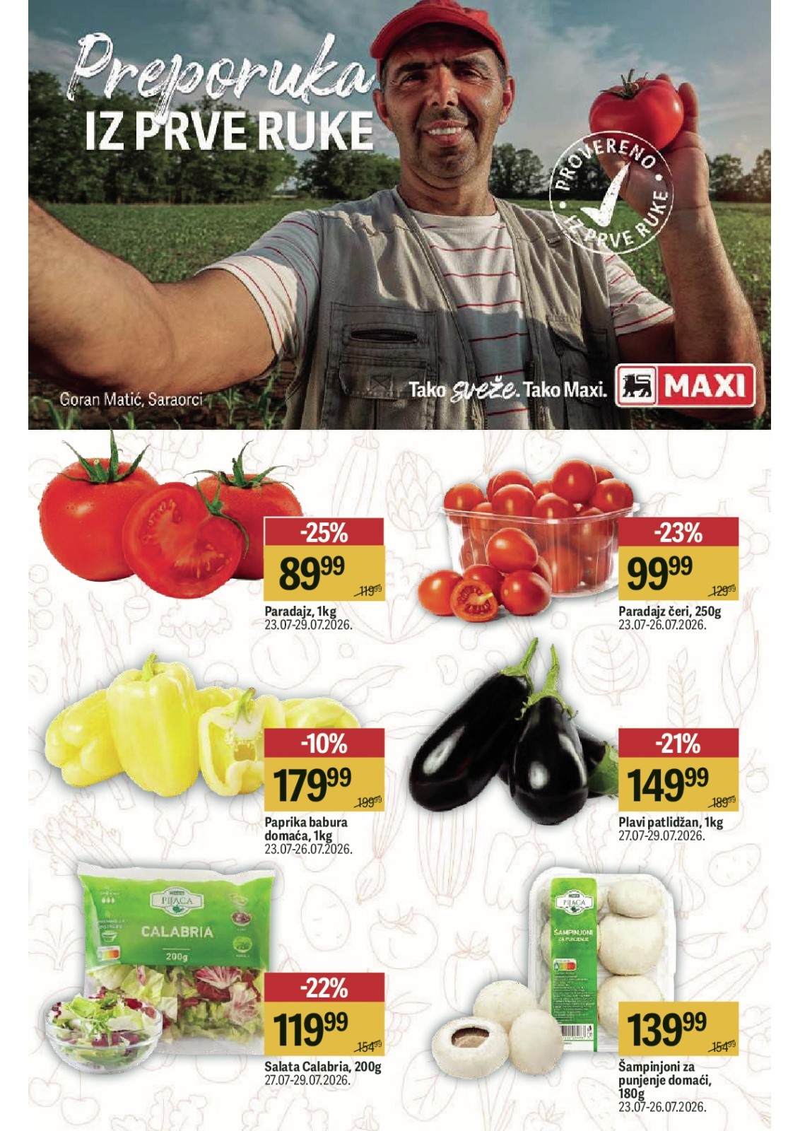 Maxi katalog akcija strana 5 – važi od 23.7. do 29.7.2026.