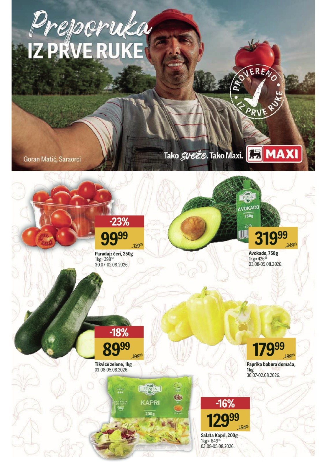Maxi katalog akcija strana 5 – važi od 30.7. do 5.8.2026.