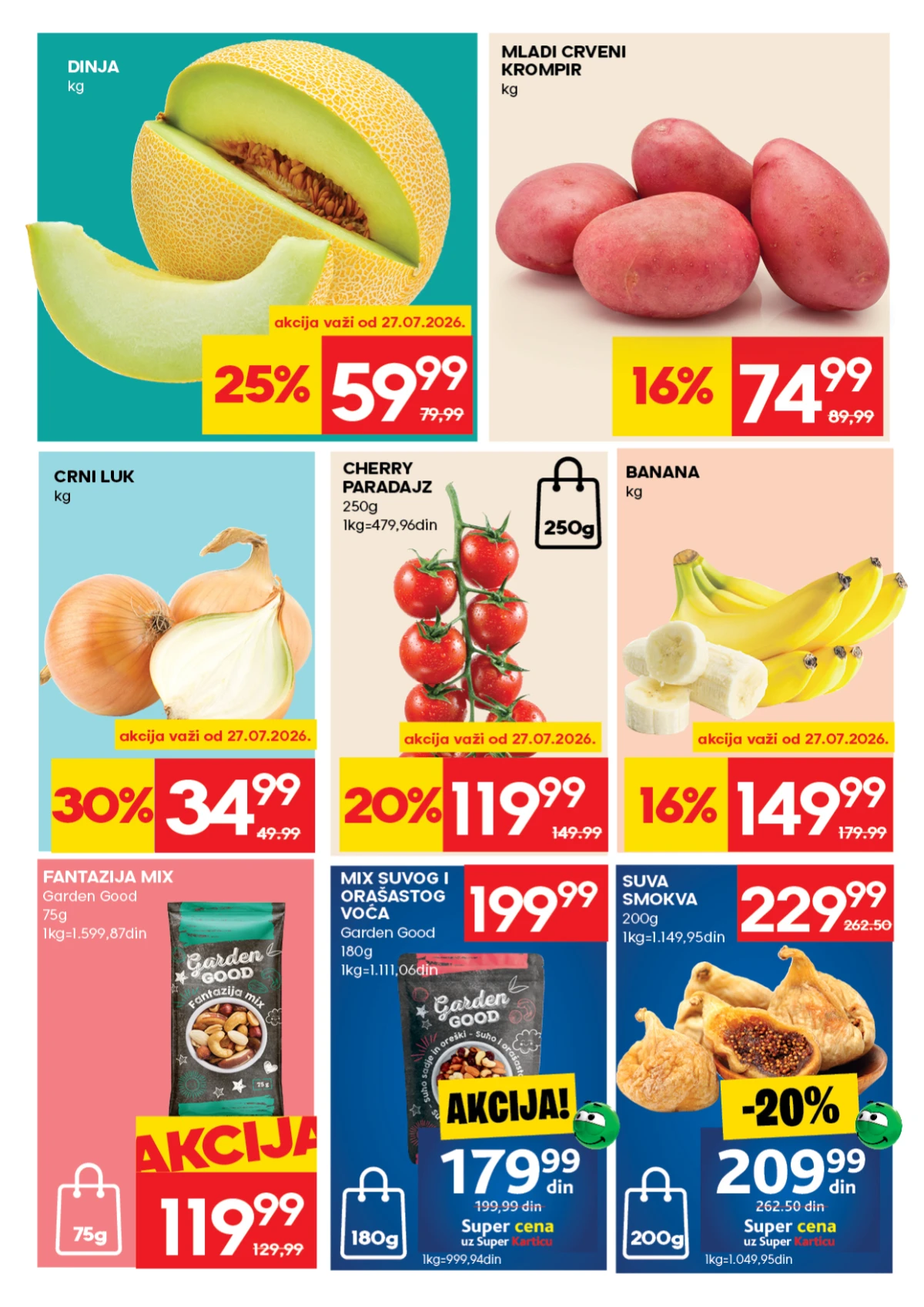 Mercator katalog akcija strana 3 – važi od 23.7. do 29.7.2026.