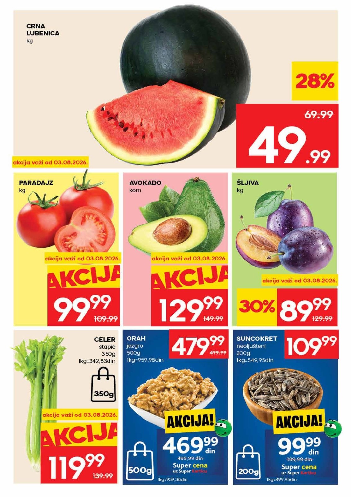 Roda katalog akcija strana 3 – važi od 30.7. do 5.8.2026.