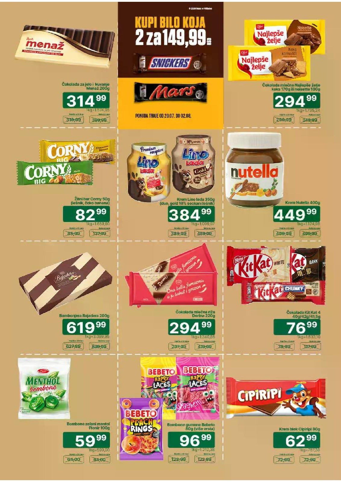 Univerexport katalog akcija strana 18 – važi od 20.7. do 2.8.2026.