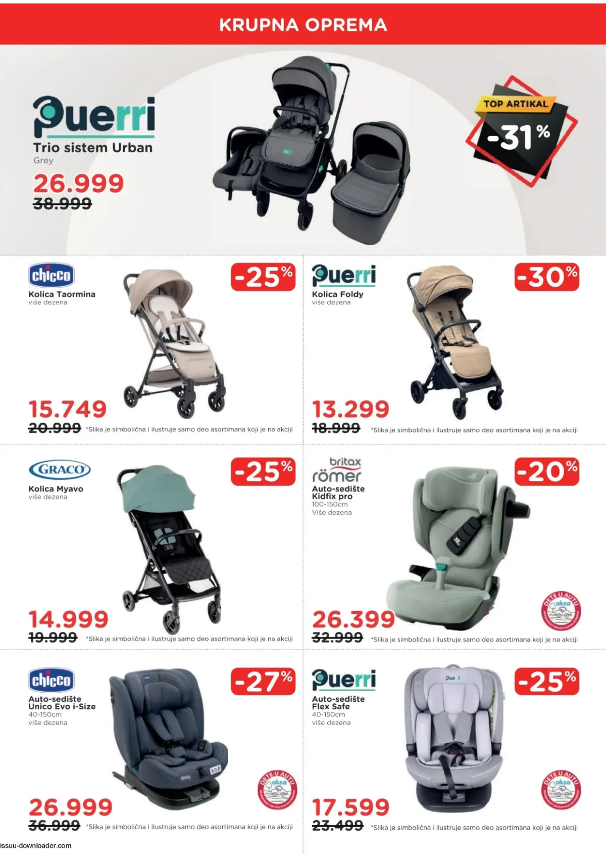 Aksa katalog akcija strana 3 – važi od 1.8. do 31.8.2026.