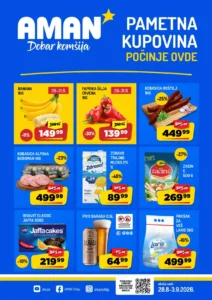 Aman katalog akcija strana 1 – važi od 8.9. do 10.9.2026.