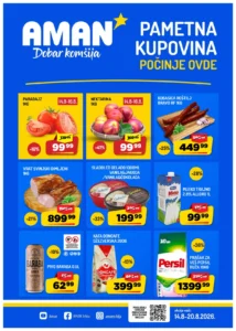 Aman katalog akcija strana 1 – važi od 14.8. do 20.8.2026.