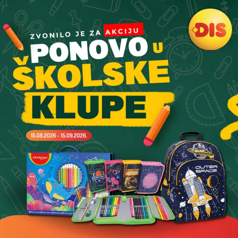 DIS katalog akcija strana 1 – važi od 15.8. do 15.9.2026.