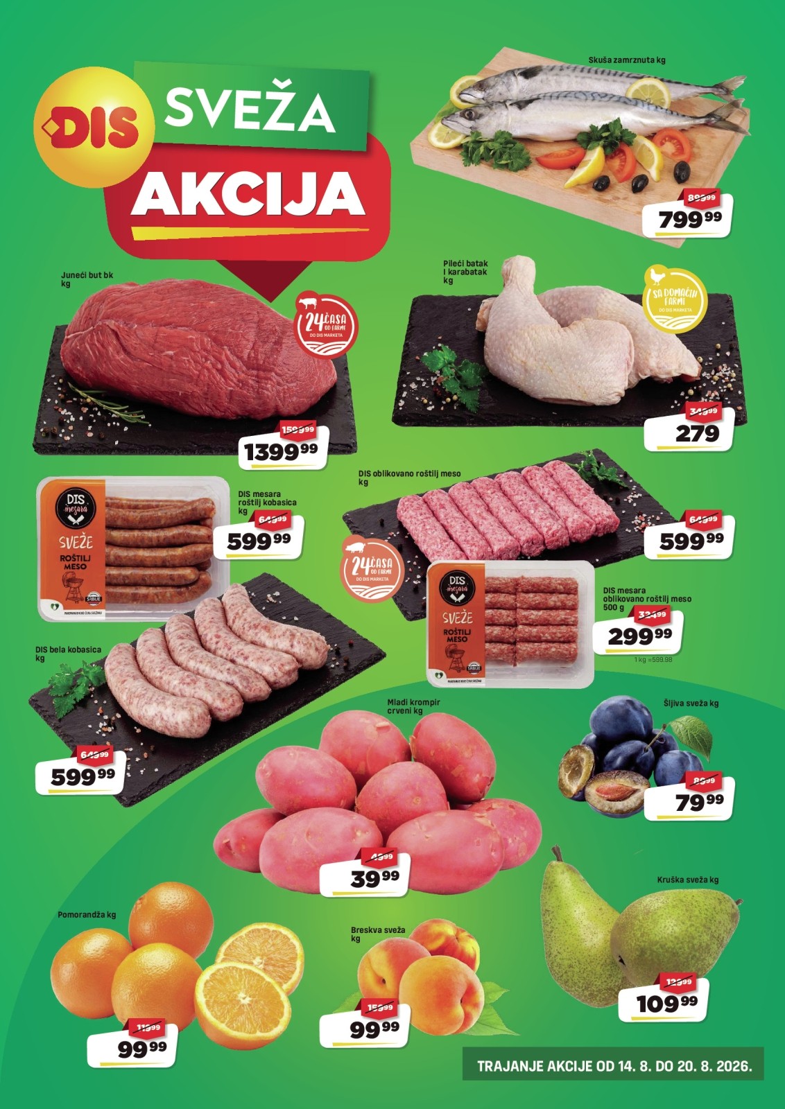 DIS katalog akcija strana 3 – važi od 14.8. do 20.8.2026.
