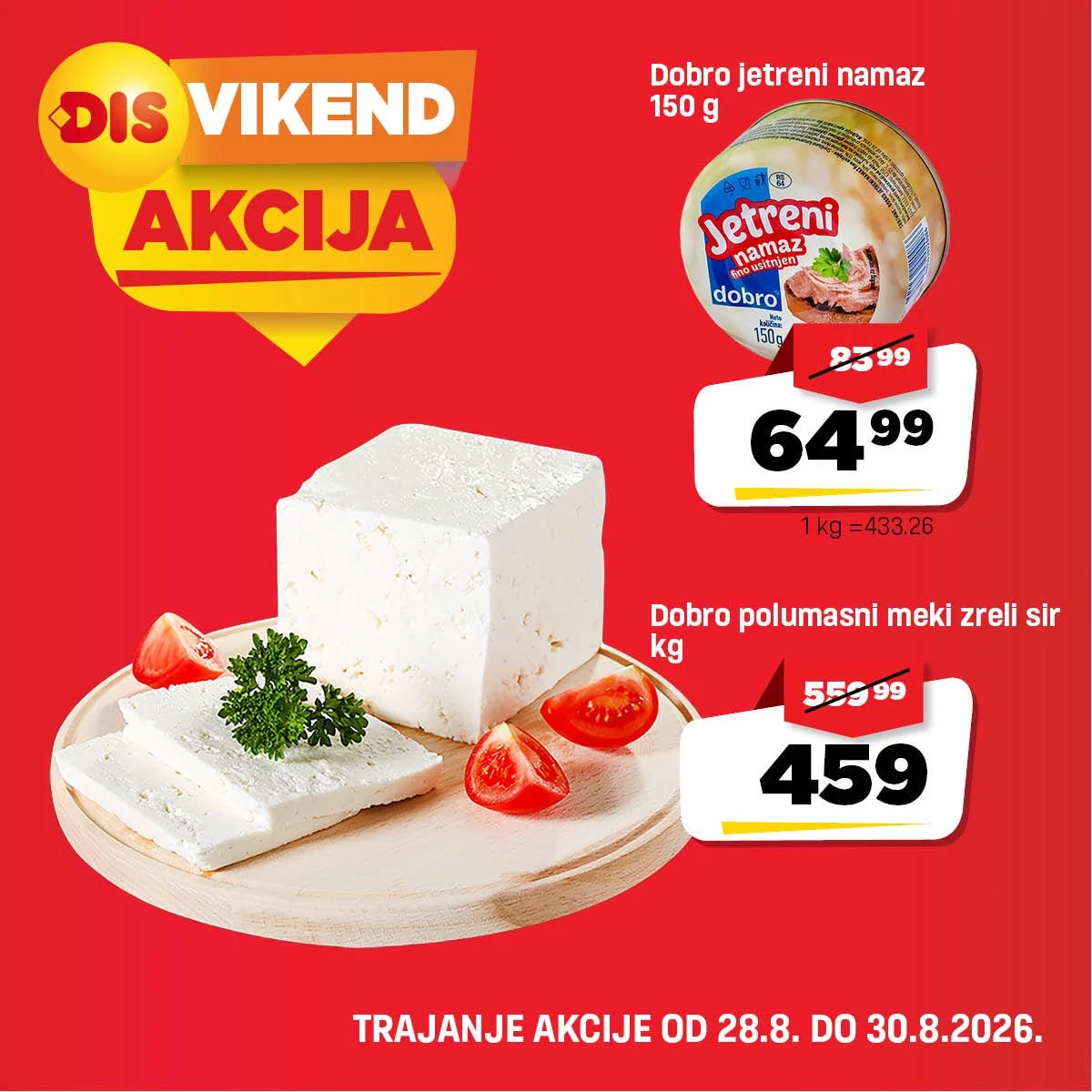 DIS katalog akcija strana 4 – važi od 28.8. do 30.8.2026.