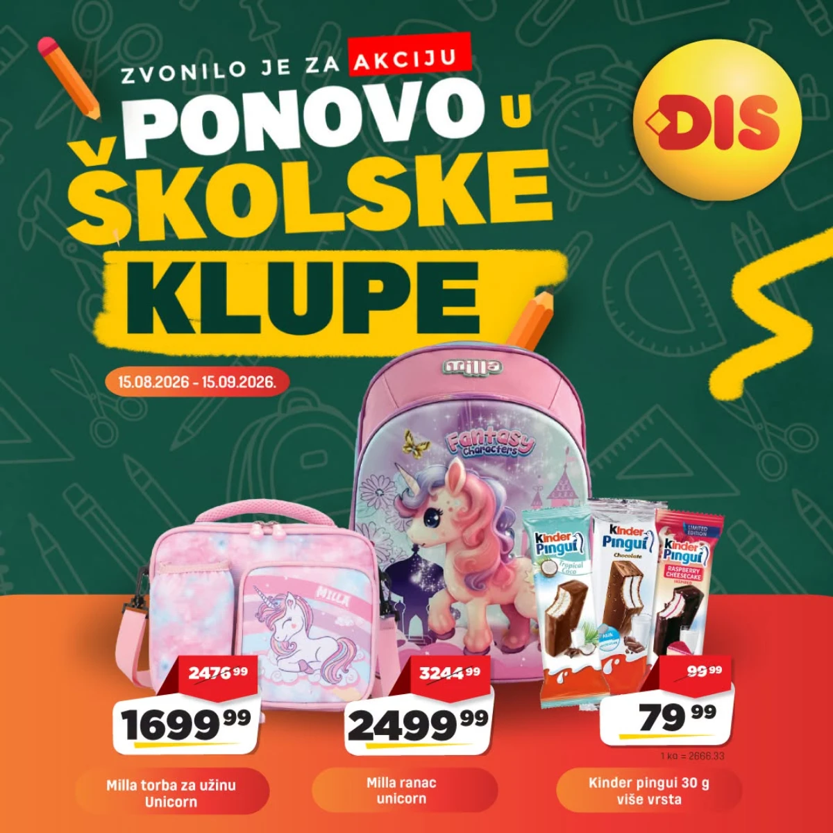 DIS katalog akcija strana 4 – važi od 15.8. do 15.9.2026.