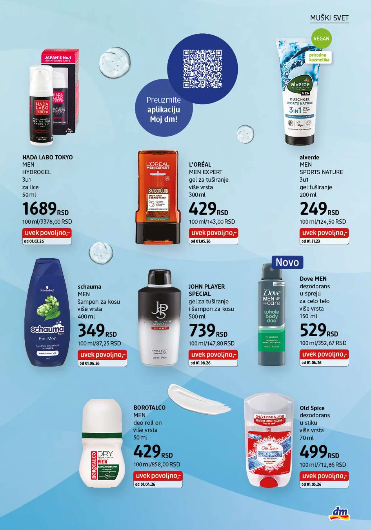 DM katalog akcija strana 23 – važi od 1.8. do 31.8.2026.