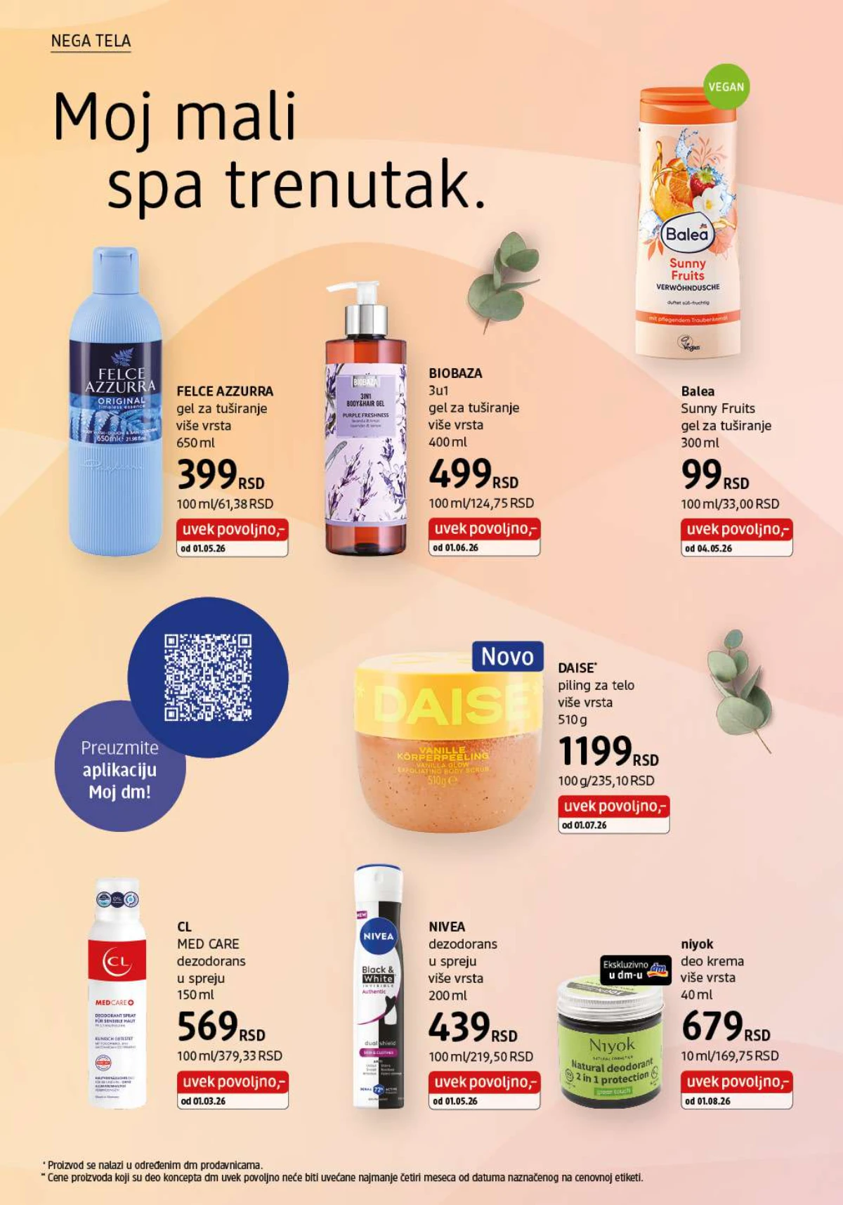 DM katalog akcija strana 24 – važi od 1.8. do 31.8.2026.