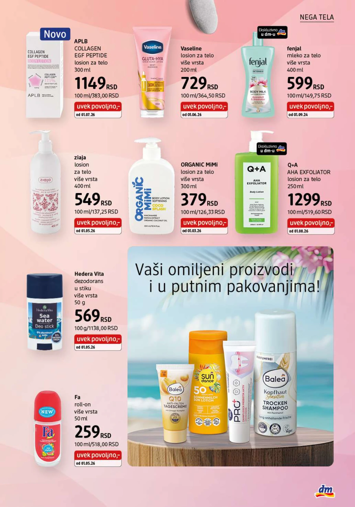 DM katalog akcija strana 25 – važi od 1.8. do 31.8.2026.