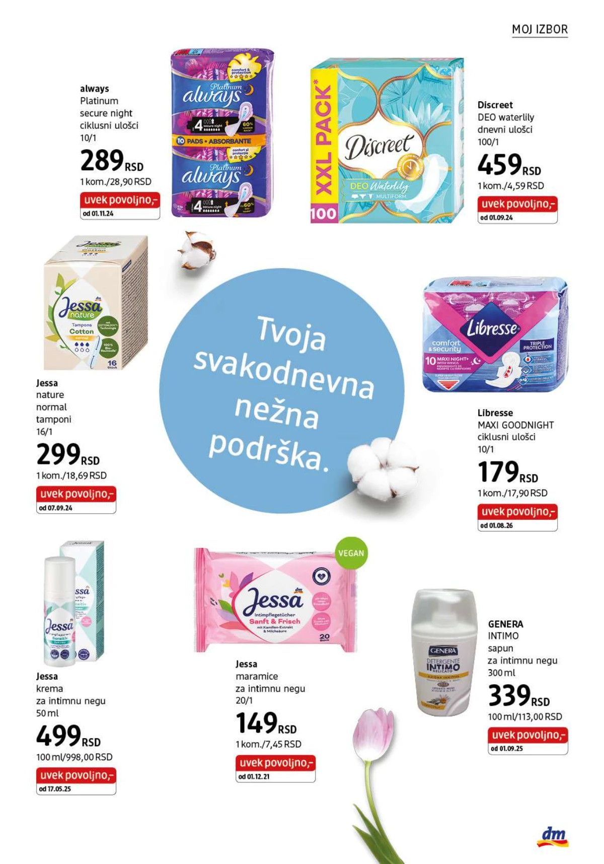 DM katalog akcija strana 29 – važi od 1.8. do 31.8.2026.