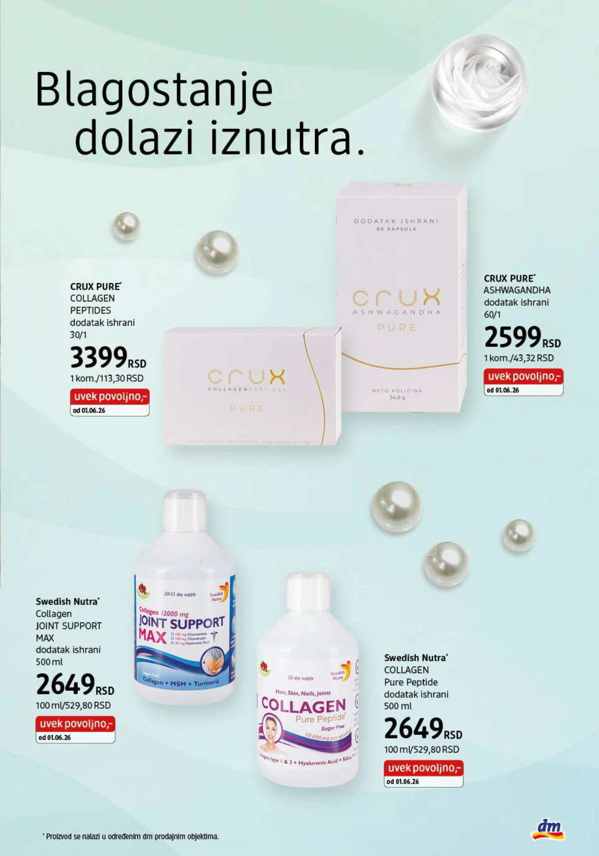 DM katalog akcija strana 3 – važi od 1.8. do 31.8.2026.