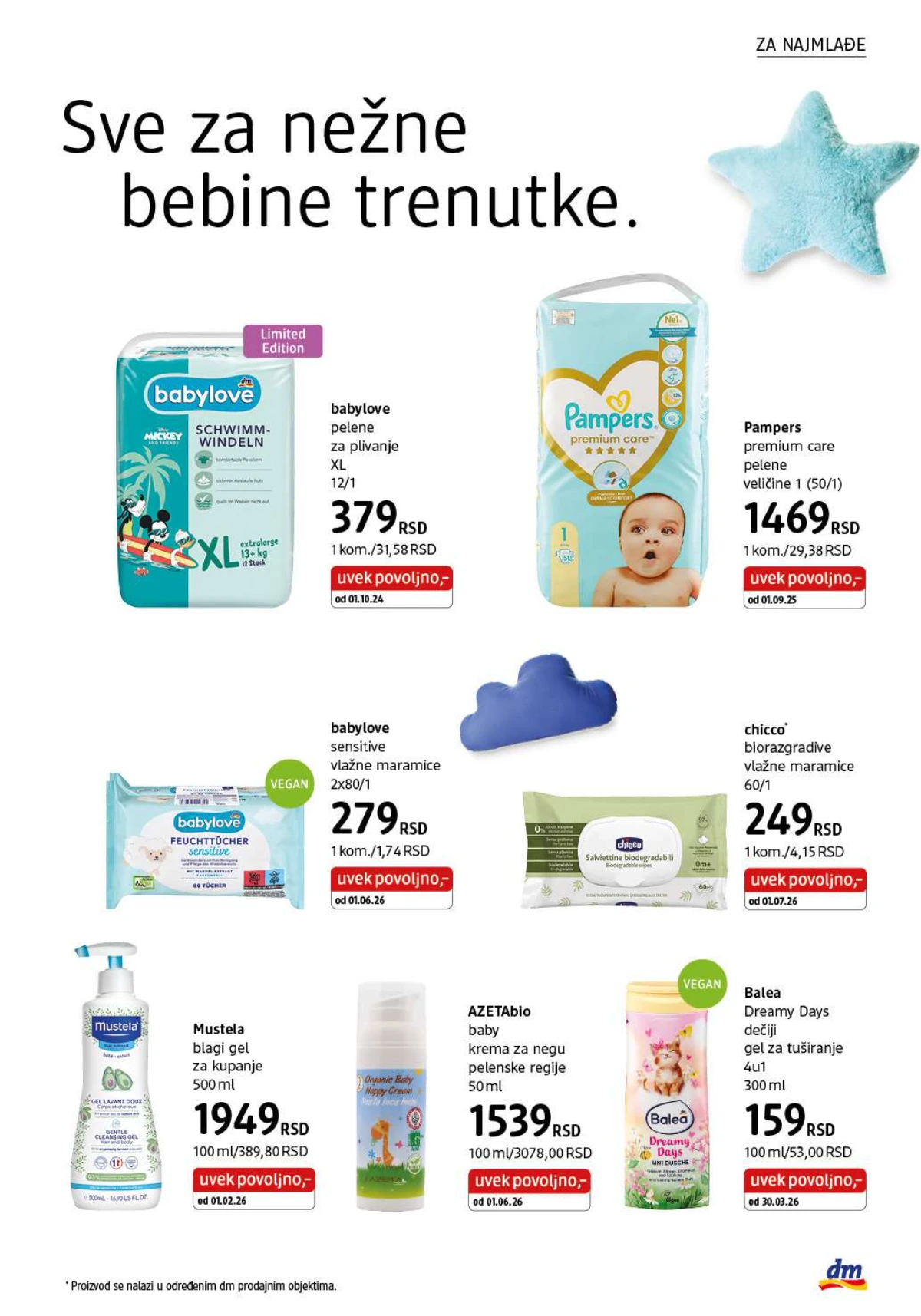 DM katalog akcija strana 33 – važi od 1.8. do 31.8.2026.