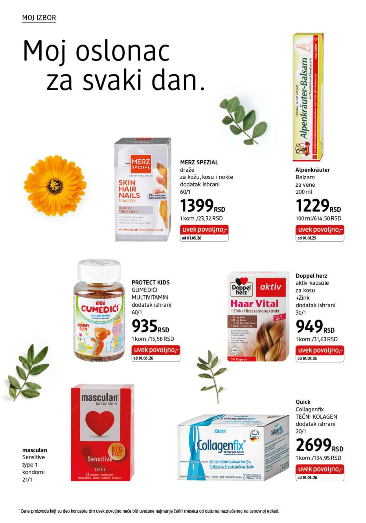 DM katalog akcija strana 4 – važi od 1.8. do 31.8.2026.