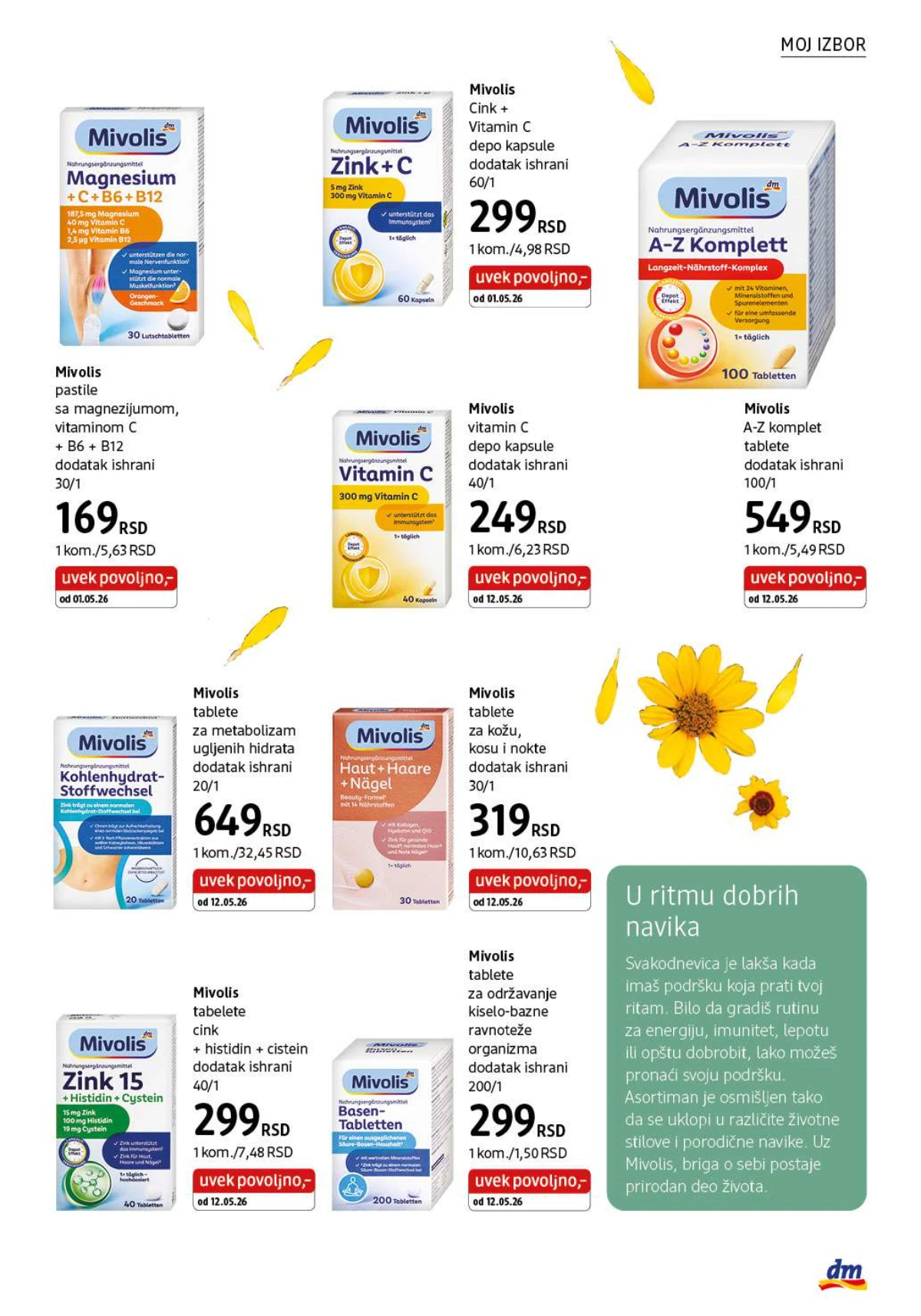 DM katalog akcija strana 5 – važi od 1.8. do 31.8.2026.