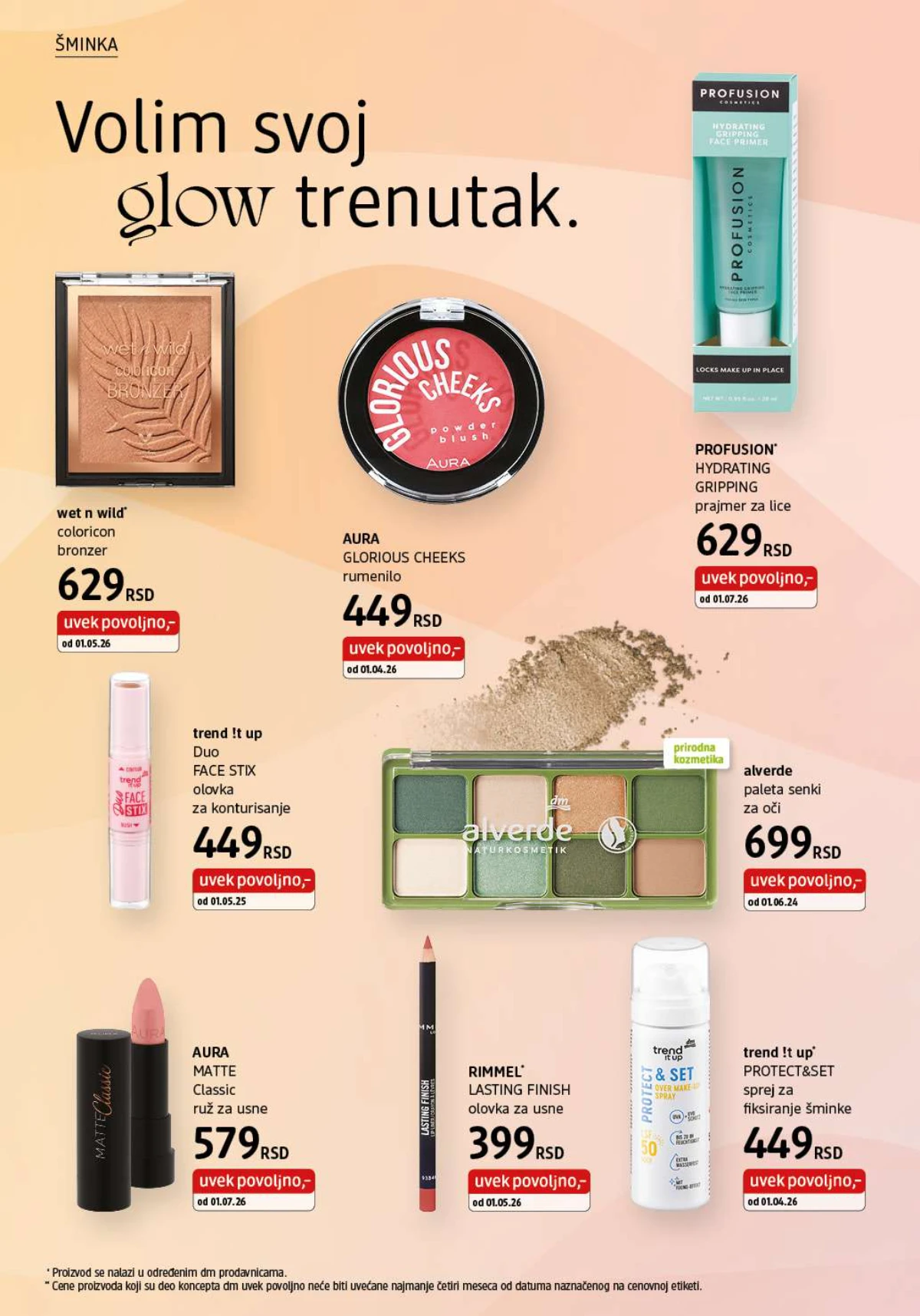 DM katalog akcija strana 8 – važi od 1.8. do 31.8.2026.