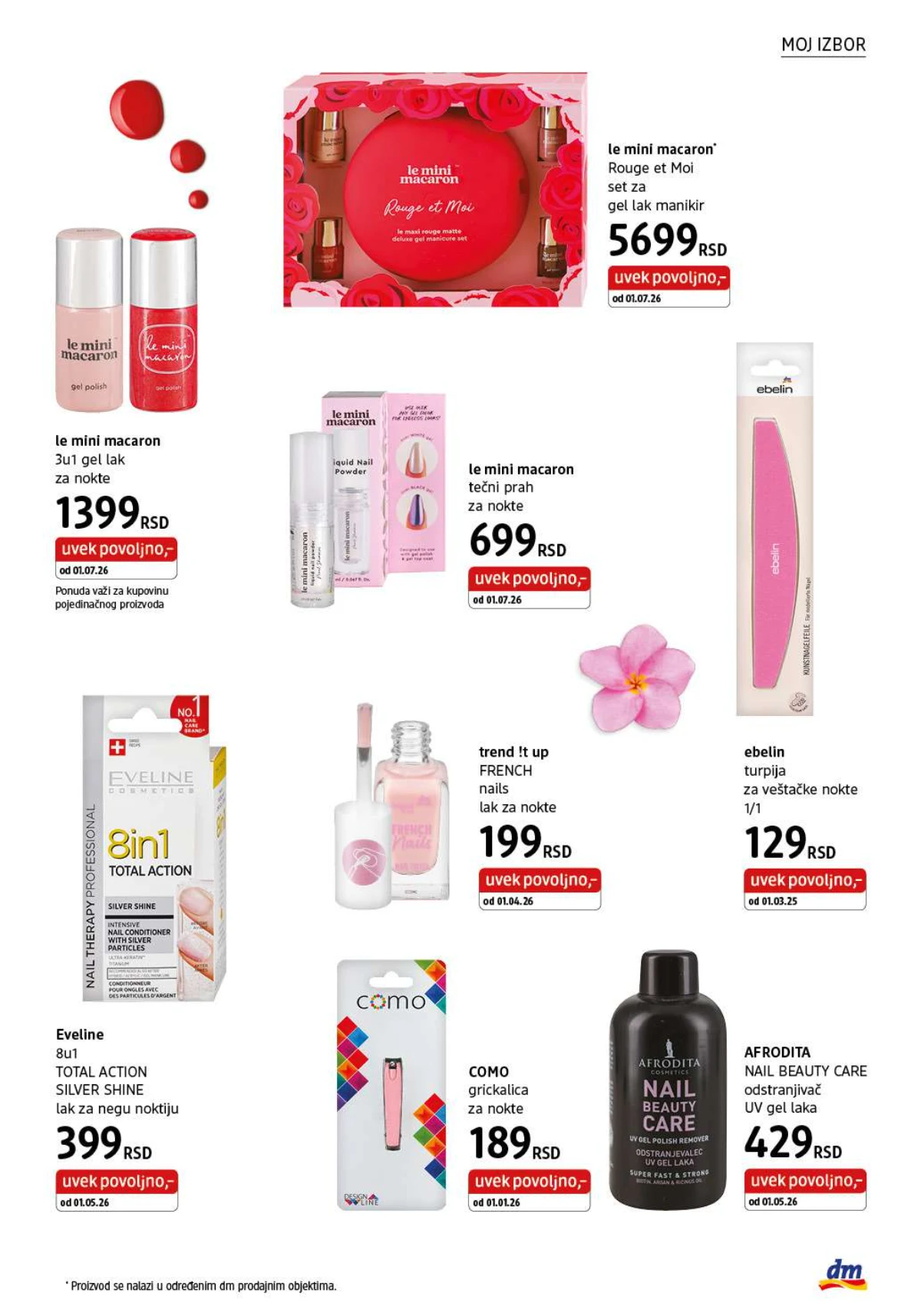 DM katalog akcija strana 9 – važi od 1.8. do 31.8.2026.