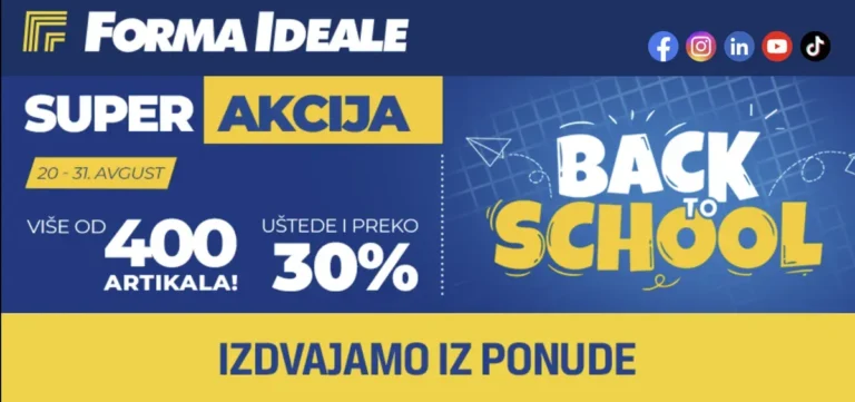 Forma Ideale katalog akcija strana 1 – važi od 20.8. do 31.8.2026.
