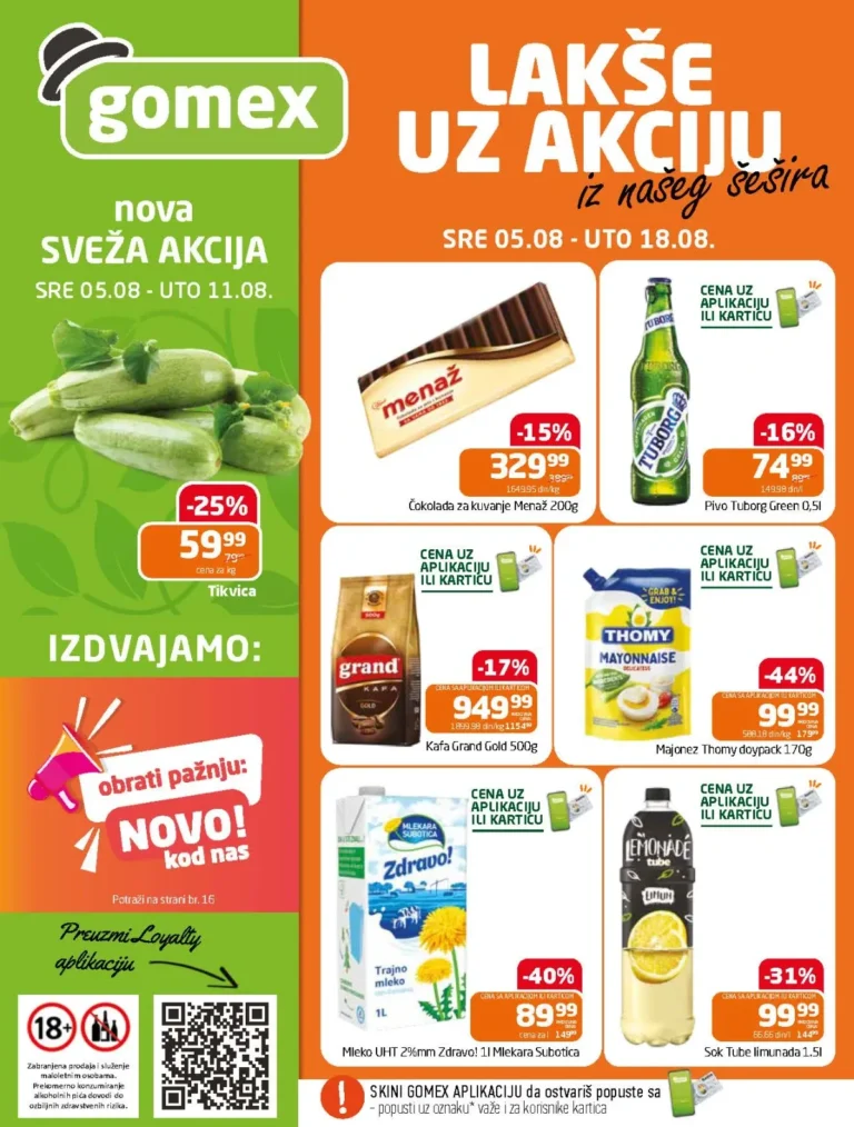 Gomex katalog akcija strana 1